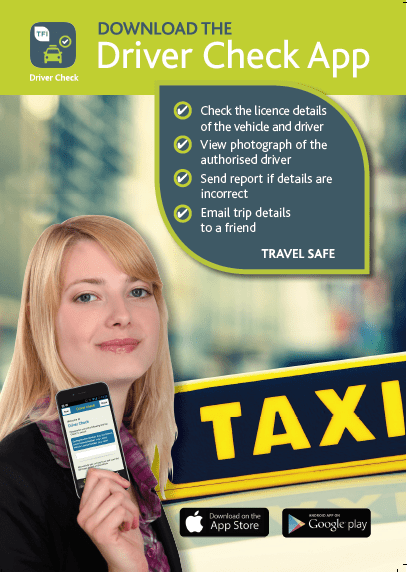 Driver check app with limerick city taxis